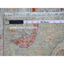 Load image into Gallery viewer, 2&#39;1&quot;x3&#39;1&quot; Medium Gray, Afghan Peshawar With Birds Of Paradise Design, Hand Knotted, Soft Wool, Veggie Dyes, Mat, Sample, Oriental Rug FWR120216