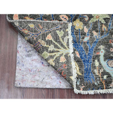 Load image into Gallery viewer, 2&#39;x3&#39;4&quot; Anchor Gray, Afghan Peshawar, Tree Of Life, Birds Of Paradise Design, Sample, Hand Knotted, Natural Dyes, Soft Wool, Mat, Oriental Rug FWR120222