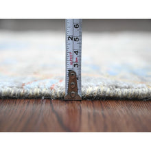 Load image into Gallery viewer, 2&#39;1&quot;x3&#39;2&quot; Carolina Blue, Afghan Peshawar With Birds Of Paradise Design, Hand Knotted, Soft Wool, Vegetable Dyes, Sample, Mat, Oriental Rug FWR120288