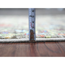 Load image into Gallery viewer, 2&#39;x3&#39; Nickel Gray, Hand Knotted, Afghan Peshawar With Birds Of Paradise Design, Soft And Shiny Wool, Vegetable Dyes, Mat, Sample, Oriental Rug FWR120366