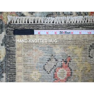 4'x5'9" Apricot Orange, Vibrant Fusion Kazak, Caucasian All Over Design, Hand Knotted, All Natural Wool, Oriental Rug FWR538266