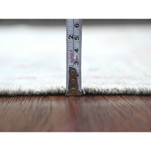 Load image into Gallery viewer, 4&#39;2&quot;x9&#39;10&quot; Spanish Gray, Afghan Angora Oushak with All Over Vines Design, Vegetable Dyes, Hand Knotted, Pure Wool, Wide Runner, Oriental Rug FWR120408