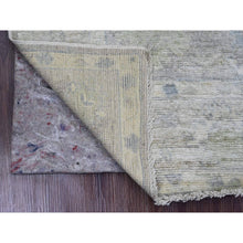 Load image into Gallery viewer, 4&#39;x5&#39;10&quot; Sonic Gray, Hand Knotted, Afghan Angora Oushak With Floral Pattern, Natural Dyes, 100% Wool, Oriental Rug FWR120450