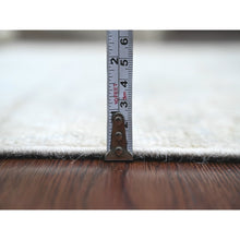 Load image into Gallery viewer, 4&#39;x5&#39;10&quot; Sonic Gray, Hand Knotted, Afghan Angora Oushak With Floral Pattern, Natural Dyes, 100% Wool, Oriental Rug FWR120450