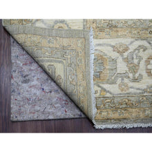 Load image into Gallery viewer, 8&#39;10&quot;x11&#39;8&quot; Nevada Gray With Touches Of Gold, Peshawar With All Over Heriz Design, Natural Dyes, Hand Knotted, Pure Wool, Oriental Rug FWR120498