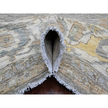 Load image into Gallery viewer, 8&#39;10&quot;x11&#39;8&quot; Nevada Gray With Touches Of Gold, Peshawar With All Over Heriz Design, Natural Dyes, Hand Knotted, Pure Wool, Oriental Rug FWR120498