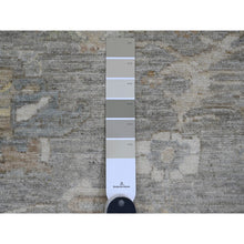 Load image into Gallery viewer, 8&#39;10&quot;x11&#39;8&quot; Nevada Gray With Touches Of Gold, Peshawar With All Over Heriz Design, Natural Dyes, Hand Knotted, Pure Wool, Oriental Rug FWR120498