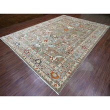 Load image into Gallery viewer, 10&#39;x13&#39;10&quot; Cedar Brown, Peshawar Aryana With Bijar Garus Design, Colorful Pattern, Hand Knotted, Vegetable Dyes, Densely Woven, 100% Wool, Oriental Rug FWR120504