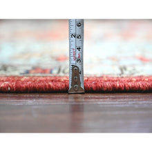 Load image into Gallery viewer, 9&#39;6&quot;x12&#39; Crimson Red, Hand Knotted, Aryana Collection With Heriz Design, Distinct Abrash, Vegetable Dyes, 100% Wool, Oriental Rug FWR120510