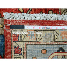 Load image into Gallery viewer, 9&#39;6&quot;x12&#39; Crimson Red, Hand Knotted, Aryana Collection With Heriz Design, Distinct Abrash, Vegetable Dyes, 100% Wool, Oriental Rug FWR120510