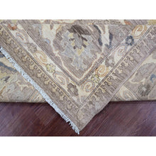 Load image into Gallery viewer, 7&#39;10&quot;x9&#39;8&quot; Light Brown With Touches Of Gold, Peshawar With Mahal All Over Design, Soft Wool, Vegetable Dyes, Hand Knotted, Densely Woven, Oriental Rug FWR120528