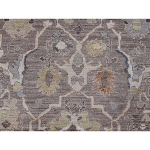 7'10"x9'8" Light Brown With Touches Of Gold, Peshawar With Mahal All Over Design, Soft Wool, Vegetable Dyes, Hand Knotted, Densely Woven, Oriental Rug FWR120528