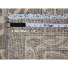 Load image into Gallery viewer, 7&#39;10&quot;x9&#39;8&quot; Light Brown With Touches Of Gold, Peshawar With Mahal All Over Design, Soft Wool, Vegetable Dyes, Hand Knotted, Densely Woven, Oriental Rug FWR120528
