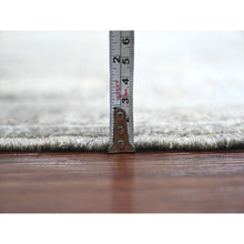 Load image into Gallery viewer, 8&#39;1&quot;x9&#39;9&quot; Fossil Gray, Serapi Heriz With Large Medallion Design, Peshawar, Natural Dyes, Hand Knotted, 100% Wool, Oriental Rug FWR120546