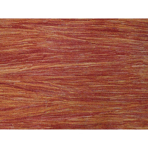 9'x12' Amber Orange, Solid Design, Hand Woven, Afghan Hand Spun Wool, Vegetable Dyes, Flat Weave Kilim, Oriental Rug FWR120564
