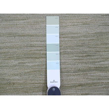Load image into Gallery viewer, 9&#39;1&quot;x12&#39; Laurel Green, Solid Design, Hand Woven, Vegetable Dyes, Flat Weave, Afghan Kilim, Hand Spun Wool, Oriental Rug FWR120570