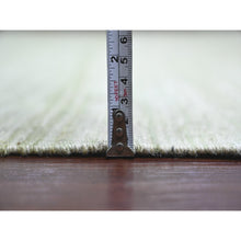 Load image into Gallery viewer, 9&#39;1&quot;x12&#39; Laurel Green, Solid Design, Hand Woven, Vegetable Dyes, Flat Weave, Afghan Kilim, Hand Spun Wool, Oriental Rug FWR120570