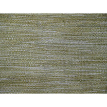 Load image into Gallery viewer, 8&#39;8&quot;x12&#39; Artichoke Green, Solid Design, Hand Woven, Afghan Kilim, Hand Spun Wool, Vegetable Dyes, Flat Weave, Oriental Rug FWR120582