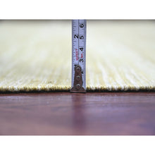 Load image into Gallery viewer, 8&#39;8&quot;x12&#39; Artichoke Green, Solid Design, Hand Woven, Afghan Kilim, Hand Spun Wool, Vegetable Dyes, Flat Weave, Oriental Rug FWR120582