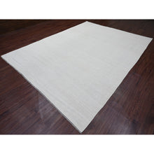 Load image into Gallery viewer, 9&#39;x12&#39; Daisy White, Flat Weave, Solid Design, Hand Woven, Afghan Kilim, Hand Spun Wool, Oriental Rug FWR120594