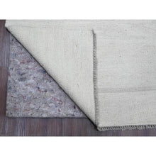 Load image into Gallery viewer, 9&#39;x12&#39; Daisy White, Flat Weave, Solid Design, Hand Woven, Afghan Kilim, Hand Spun Wool, Oriental Rug FWR120594