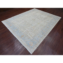 Load image into Gallery viewer, 8&#39;2&quot;x10&#39; Bone White, Aryana Collection, Afghan Peshawar With Heriz All Over Design, Vegetable Dyes, Hand Knotted, 100% Wool, Densely Woven, Oriental Rug FWR120606