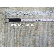 Load image into Gallery viewer, 8&#39;2&quot;x10&#39; Bone White, Aryana Collection, Afghan Peshawar With Heriz All Over Design, Vegetable Dyes, Hand Knotted, 100% Wool, Densely Woven, Oriental Rug FWR120606