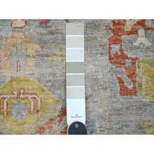 Load image into Gallery viewer, 4&#39;x5&#39;8&quot; Shadow Gray, Aryana Collection With Mahal Design, Peshawar, Vegetable Dyes, Hand Knotted, Pure Wool, Densely Woven, Oriental Rug FWR120618