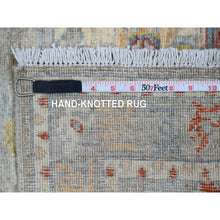 Load image into Gallery viewer, 4&#39;x5&#39;8&quot; Shadow Gray, Aryana Collection With Mahal Design, Peshawar, Vegetable Dyes, Hand Knotted, Pure Wool, Densely Woven, Oriental Rug FWR120618