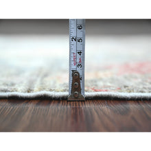 Load image into Gallery viewer, 2&#39;6&quot;x6&#39;2&quot; Nevada Gray, Afghan Peshawar with Birds of Paradise Design, Soft and Velvety Wool, Vegetable Dyes, Hand Knotted, Runner, Oriental Rug FWR120648