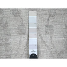 Load image into Gallery viewer, 11&#39;5&quot;x15&#39;1&quot; Cascading White, 100% Wool, Washed Out Peshawar With All Over Leaf Design, Hand Knotted, Natural Dyes, Oversized, Oriental Rug FWR120684