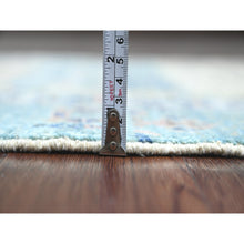 Load image into Gallery viewer, 2&#39;10&quot;x9&#39;6&quot; Shades of Brown with Blue, Soft Wool, Fine Kashkuli Gabbeh with Small Animal Figurines, Hand Knotted, Vegetable Dyes, Runner, Oriental Rug FWR120690