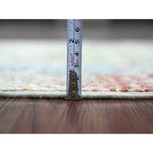 Load image into Gallery viewer, 2&#39;5&quot;x9&#39;9&quot; Olive Green, Hand Knotted, Fine Kashkuli Gabbeh with Small Animal Figurines, Soft Wool, Veggie Dyes, Runner, Oriental Rug FWR120696