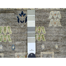 Load image into Gallery viewer, 2&#39;8&quot;x9&#39;7&quot; Spanish Gray, Fine Kashkuli Gabbeh with Small Animal Figurines, Soft Wool, Hand Knotted, Natural Dyes, Runner, Oriental Rug FWR120702
