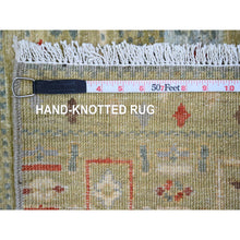 Load image into Gallery viewer, 2&#39;9&quot;x5&#39;10&quot; Swamp Green, Fine Kashkuli Gabbeh With Small Animal Figurines, Hand Knotted, Soft Wool, Natural Dyes, Runner, Oriental Rug FWR120714