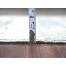 Load image into Gallery viewer, 2&#39;8&quot;x7&#39;7&quot; Pewter Gray With Ivory, Hand Knotted, Fine Kashkuli Gabbeh With Small Animal Figurines, Soft Wool, Veggie Dyes, Runner, Oriental Rug FWR120720