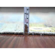 Load image into Gallery viewer, 2&#39;8&quot;x7&#39;7&quot; Stone Gray, Soft Wool, Fine Kashkuli Gabbeh With Small Animal Figurines, Hand Knotted, Natural Dyes, Runner, Oriental Rug FWR120744