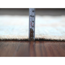 Load image into Gallery viewer, 2&#39;9&quot;x9&#39;6&quot; Almond Brown, Afghan Angora Oushak with All Over Leaf Design, Vegetable Dyes, Hand Knotted, 100% Wool, Runner, Oriental Rug FWR120774