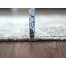 Load image into Gallery viewer, 3&#39;x5&#39;10&quot; Chocolate Brown, Afghan Angora Oushak With Colorful Leaf Design, Vegetable Dyes, Hand Knotted, Pure Wool, Short Runner, Oriental Rug FWR120828