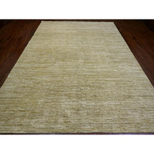 Load image into Gallery viewer, 8&#39;9&quot;x11&#39;7&quot; Ecru Brown, Plain Solid Pattern, Hand Knotted, Hand Spun Ghazni Wool, Lush And Plush, Oriental Rug FWR120834