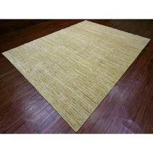 Load image into Gallery viewer, 8&#39;9&quot;x11&#39;7&quot; Ecru Brown, Plain Solid Pattern, Hand Knotted, Hand Spun Ghazni Wool, Lush And Plush, Oriental Rug FWR120834