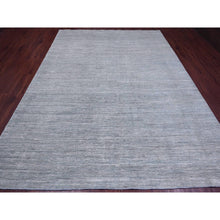 Load image into Gallery viewer, 8'6"x11'5" Cloud Gray, Hand Knotted, Plain Solid Pattern, Hand Spun Ghazni Wool, Lush And Plush, Oriental Rug FWR120846