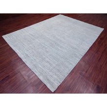 Load image into Gallery viewer, 8'6"x11'5" Cloud Gray, Hand Knotted, Plain Solid Pattern, Hand Spun Ghazni Wool, Lush And Plush, Oriental Rug FWR120846