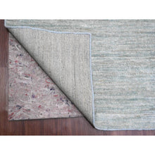 Load image into Gallery viewer, 8'6"x11'5" Cloud Gray, Hand Knotted, Plain Solid Pattern, Hand Spun Ghazni Wool, Lush And Plush, Oriental Rug FWR120846