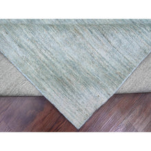 Load image into Gallery viewer, 8'6"x11'5" Cloud Gray, Hand Knotted, Plain Solid Pattern, Hand Spun Ghazni Wool, Lush And Plush, Oriental Rug FWR120846