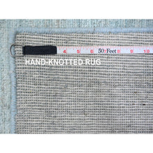 Load image into Gallery viewer, 8'6"x11'5" Cloud Gray, Hand Knotted, Plain Solid Pattern, Hand Spun Ghazni Wool, Lush And Plush, Oriental Rug FWR120846