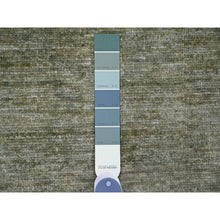 Load image into Gallery viewer, 8&#39;5&quot;x11&#39;5&quot; Reseda Green, Hand Spun Ghazni Wool, Plain Solid Pattern, Hand Knotted, Lush And Plush, Oriental Rug FWR120852