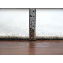 Load image into Gallery viewer, 8'7"x11'9" Cloud Gray, Plain Solid Pattern, Hand Knotted, Hand Spun Ghazni Wool, Lush And Plush, Oriental Rug FWR120858