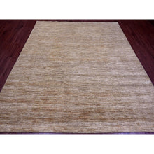 Load image into Gallery viewer, 8&#39;x9&#39; Copper Brown, Hand Spun Ghazni Wool, Plain Solid Pattern, Hand Knotted, Lush and Plush, Squarish, Oriental Rug FWR120864