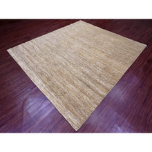 Load image into Gallery viewer, 8&#39;x9&#39; Copper Brown, Hand Spun Ghazni Wool, Plain Solid Pattern, Hand Knotted, Lush and Plush, Squarish, Oriental Rug FWR120864